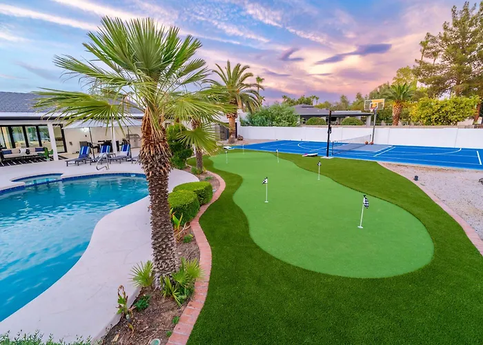 Multimillion Resortvillawaterslidepickleball Courtputtting Greenspagameroom Holiday home Scottsdale