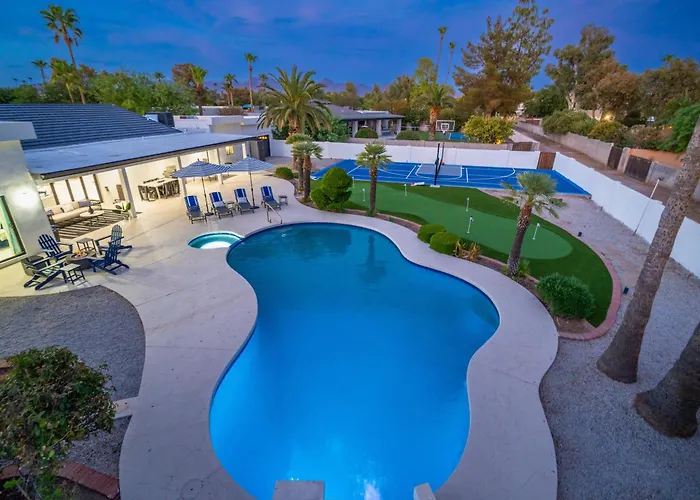 Multimillion Resortvillawaterslidepickleball Courtputtting Greenspagameroom * Scottsdale