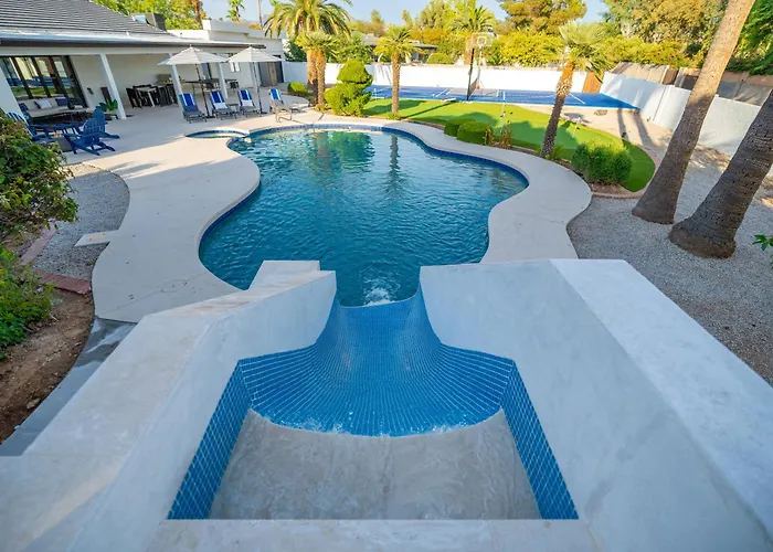 Multimillion Resortvillawaterslidepickleball Courtputtting Greenspagameroom Holiday home Scottsdale