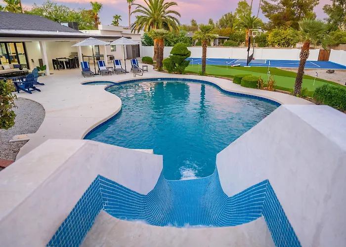 Multimillion Resortvillawaterslidepickleball Courtputtting Greenspagameroom Holiday home Scottsdale